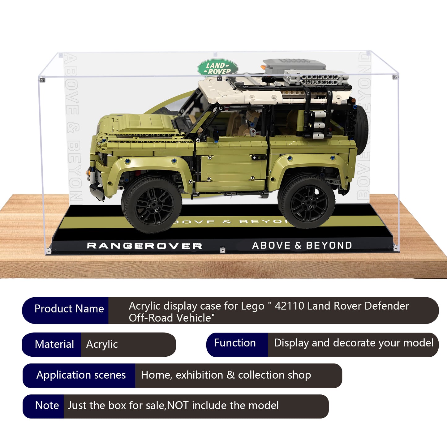 BrickArmor Display Case for LEGO Land Rover Defender 42110