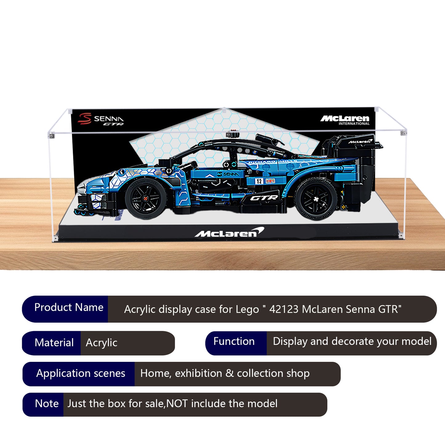 BrickArmor Display Case for LEGO McLaren 42123