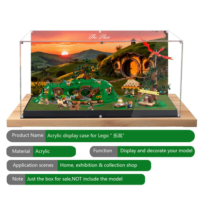 BrickArmor Display Case for LEGO 10354 Lord of The Rings: The Shire Set,Innovative Magnetic Front Panel Dustproof Display Box Compatible with Lego 10354(Only Box, Model Not Included)