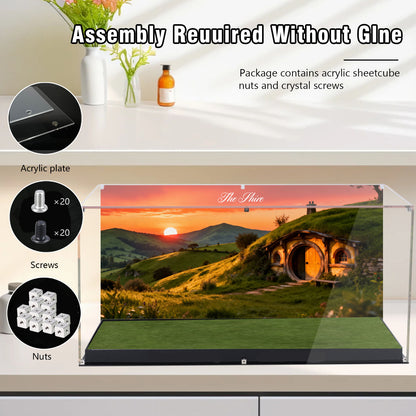 BrickArmor Display Case for LEGO 10354 Lord of The Rings: The Shire Set,Innovative Magnetic Front Panel Dustproof Display Box Compatible with Lego 10354(Only Box, Model Not Included)