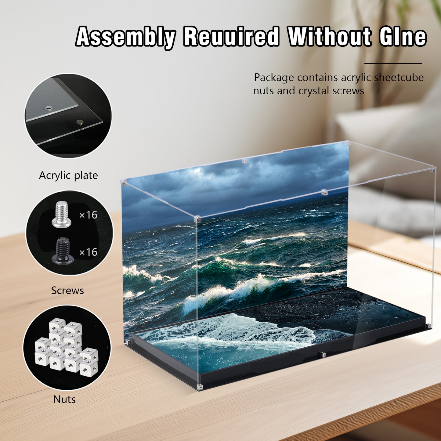 BrickArmor Display Case for LEGO 10335 The Endurance Building Set,Dustproof Clear Display Box Compatible with Lego10335(Box Only，Model Not Included)