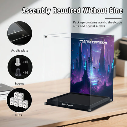 BrickArmor Display Case for LEGO Transformers Soundwave 10358 Model, Dustproof Clear Display Box Compatible with Lego 10358 (Box Only, Model Not Includ)