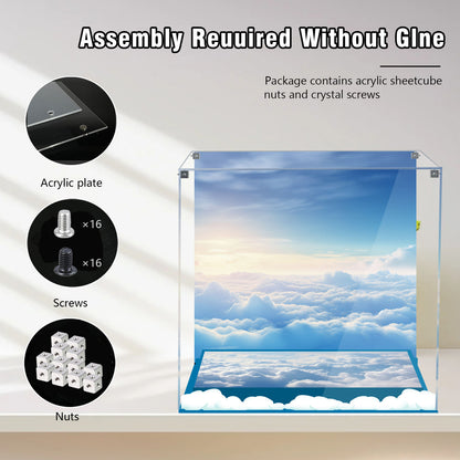 BrickArmor Display Case for LEGO 77073 Fortnite Battle Bus Set,Innovative Magnetic Front Panel Dustproof Display Box Compatible with Lego 77073 (Only Box, Model Not Included)