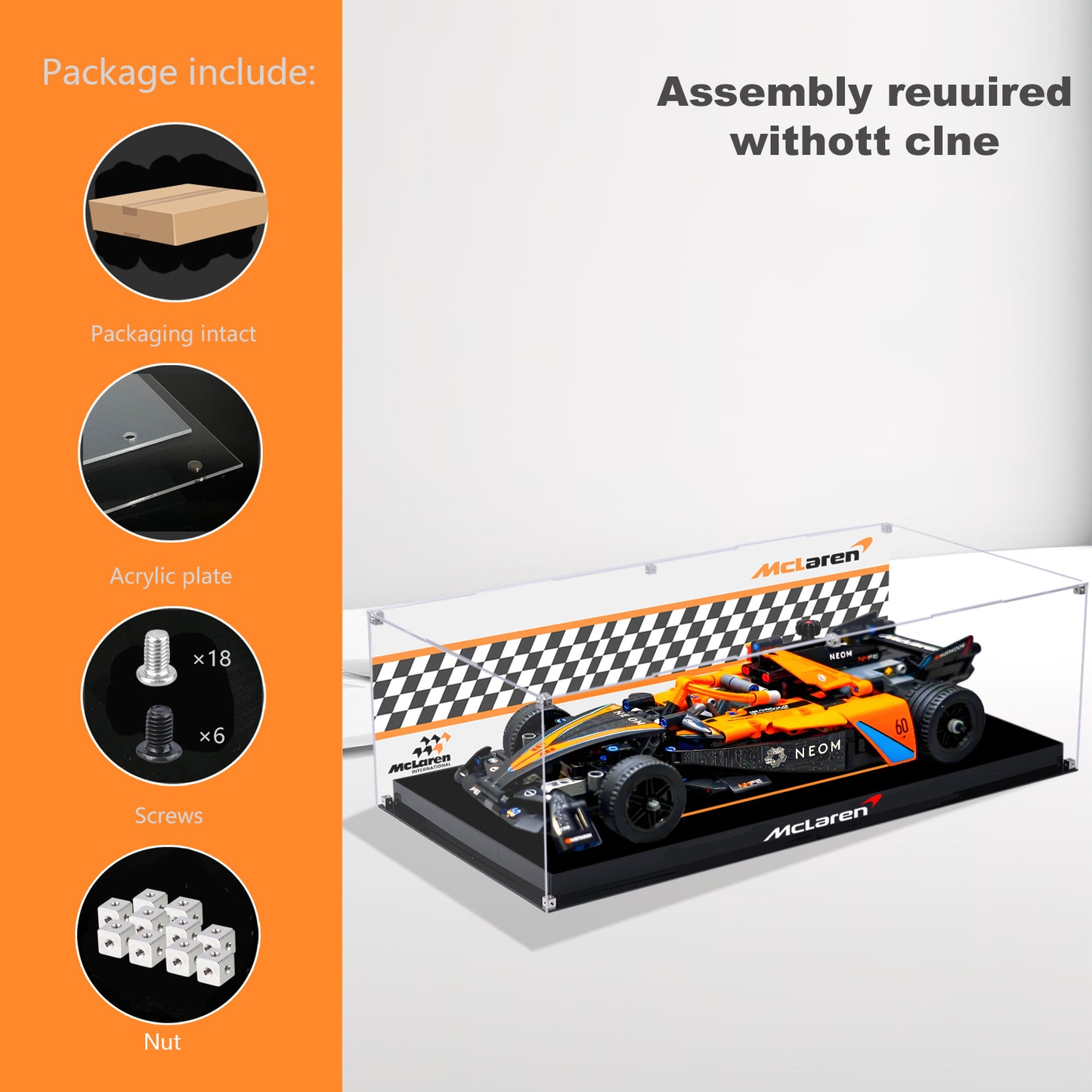 BrickArmor Display Case for LEGO McLaren 42169