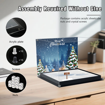 BrickArmor Display Case for LEGO 21330 Home Alone McCallisters House Building Set,Dustproof Clear Display Box Compatible with Lego21330 Home Alone(Box Only，Model Not Included)