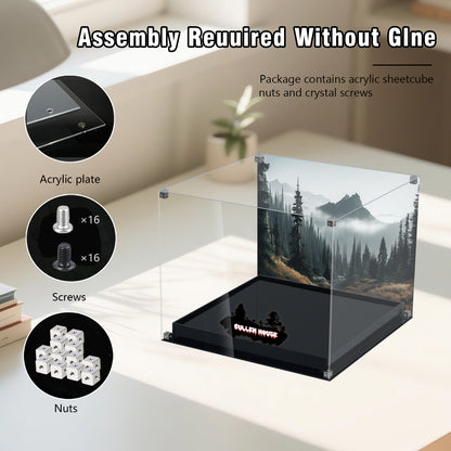 BrickArmor Display Case for LEGO 21354 Twilight The Cullen House Building Set,Dustproof Clear Display Box Compatible with Lego21354(Box Only，Model Not Included)