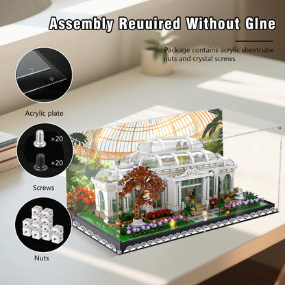 BrickArmor Display Case for LEGO 21353 Botanical Garden Building Set,Dustproof Clear Display Box Compatible with Lego 21353(Box Only，Model Not Included)