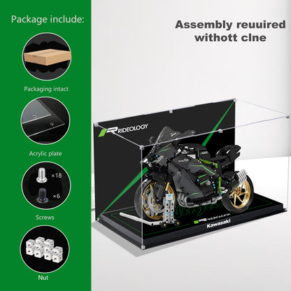BrickArmor Display Case for LEGO Kawasaki H2R motorcycle 42170
