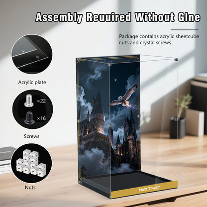 BrickArmor Display Case for LEGO 76454 Hogwarts Castle Building Set,Dustproof Clear Display Box Compatible with Lego76454(Box Only，Model Not Included)