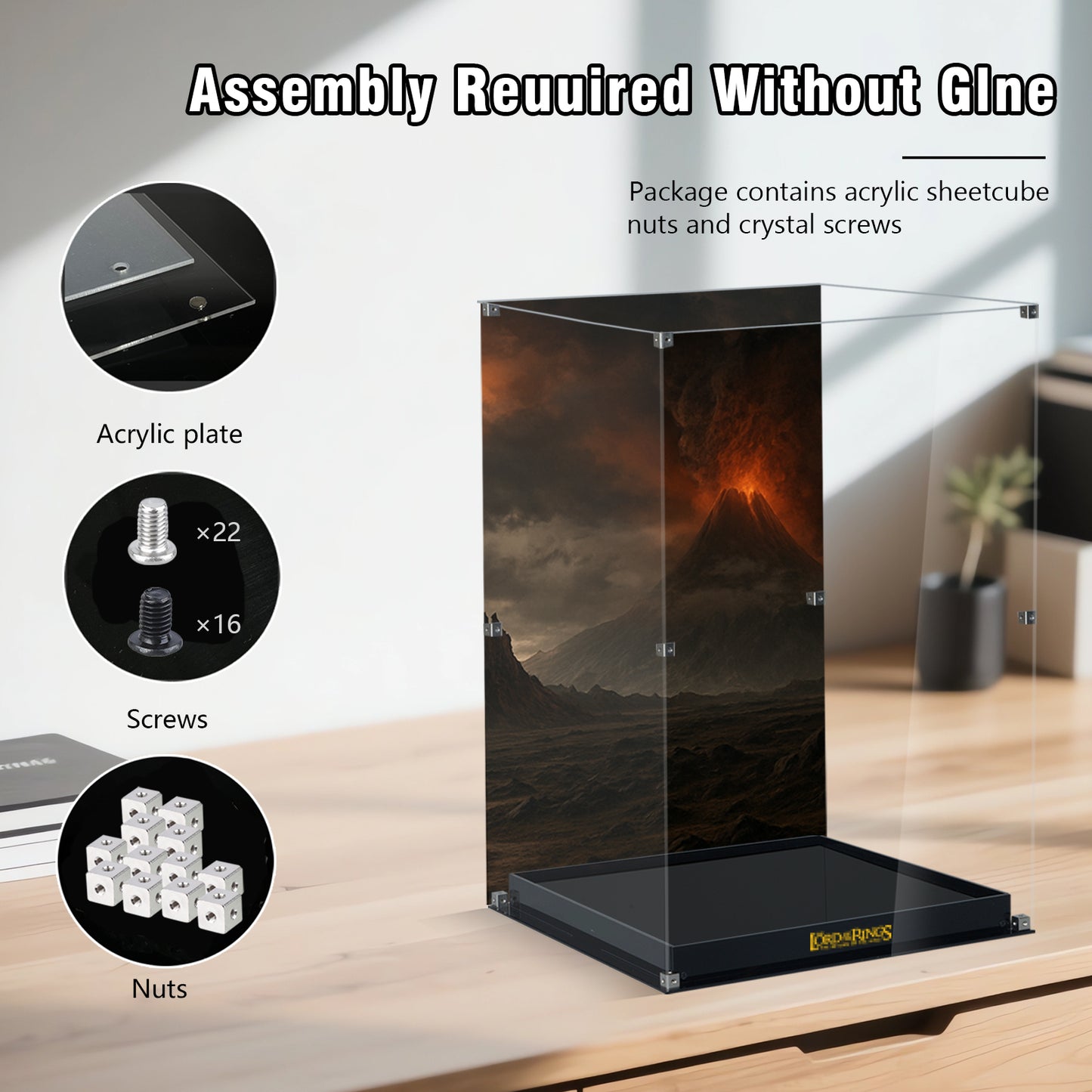 BrickArmor Display Case for LEGO 10333 The Lord of The Rings Building Set(Box Only，Model Not Included)