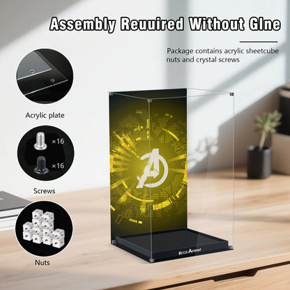 BrickArmor Display Case for LEGO 76191 Thanos's Infinity Gauntlet Set,Dustproof Clear Display Box Compatible with Lego 76191 (Box Only，Model Not Included)