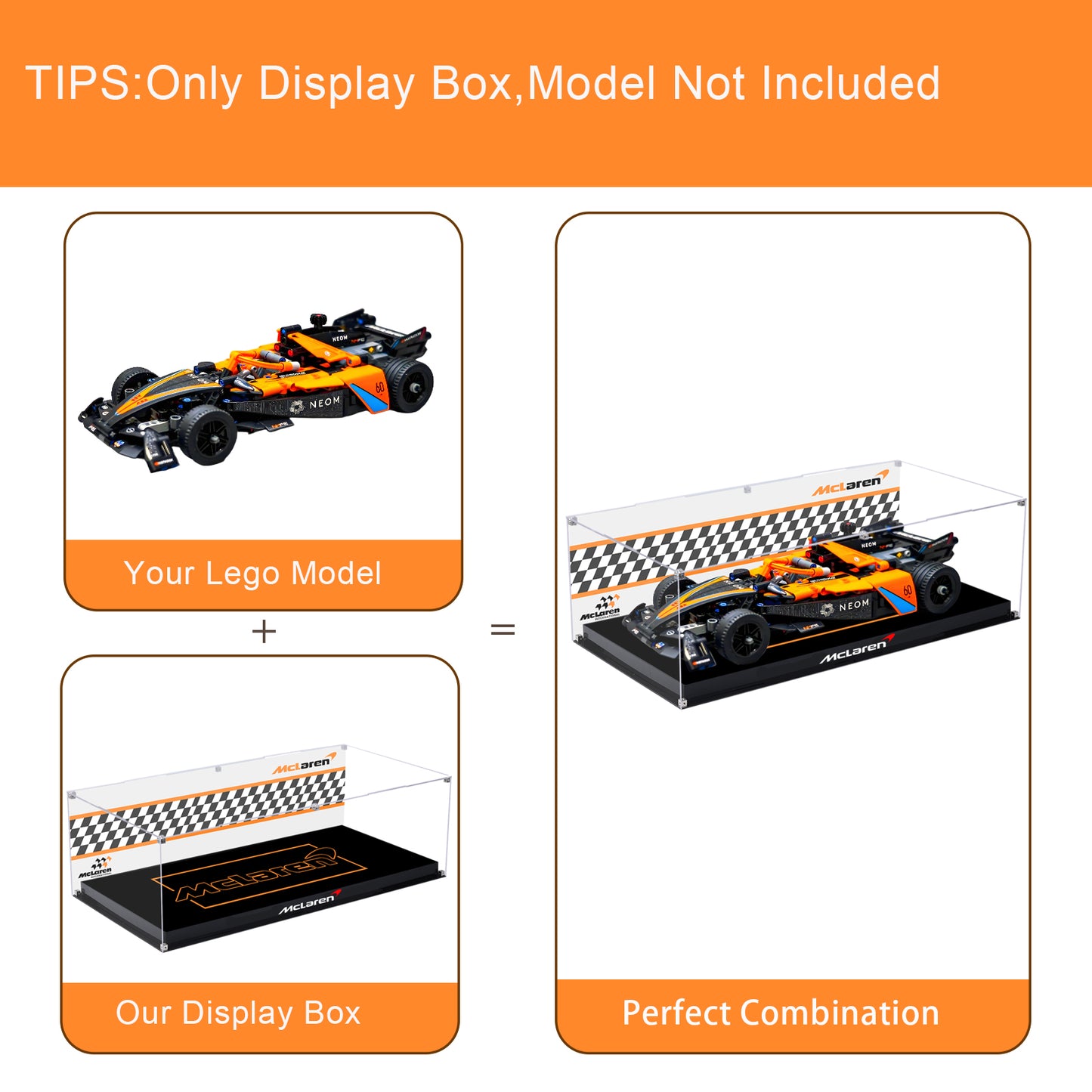 BrickArmor Display Case for LEGO McLaren 42169
