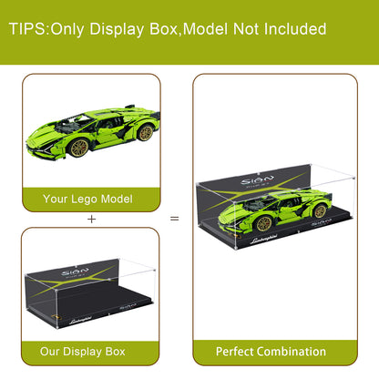 BrickArmor Display Case for LEGO Lamborghini 42115