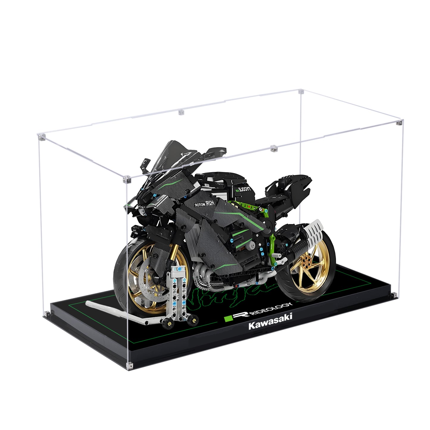 BrickArmor Display Case for LEGO Kawasaki H2R motorcycle 42170